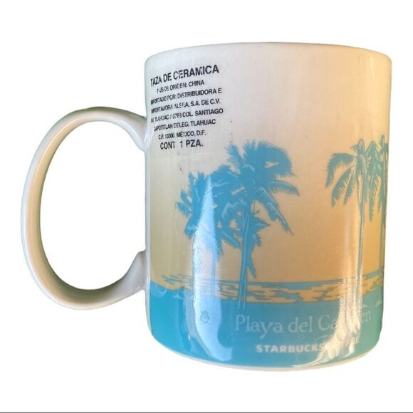 Starbucks Coffee Cup Mug Playa del Carmen Global City Icon Collector Series - Picture 10 of 12